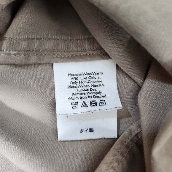 Eddie Bauer Womens Cotton Tan Buttonfront Field Utility Jacket-Size 8 - Picture 8 of 10